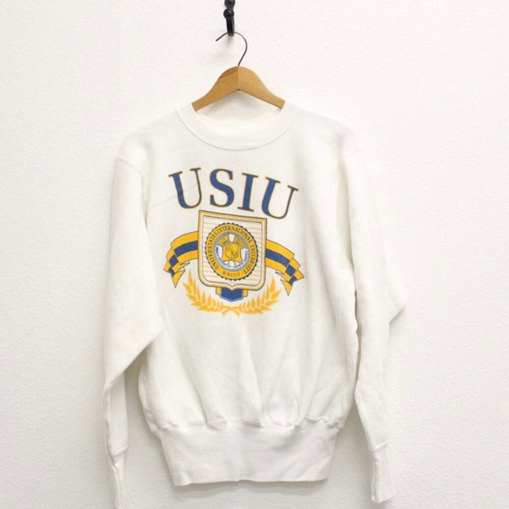 Vintage United States International University Sweatshirt Large